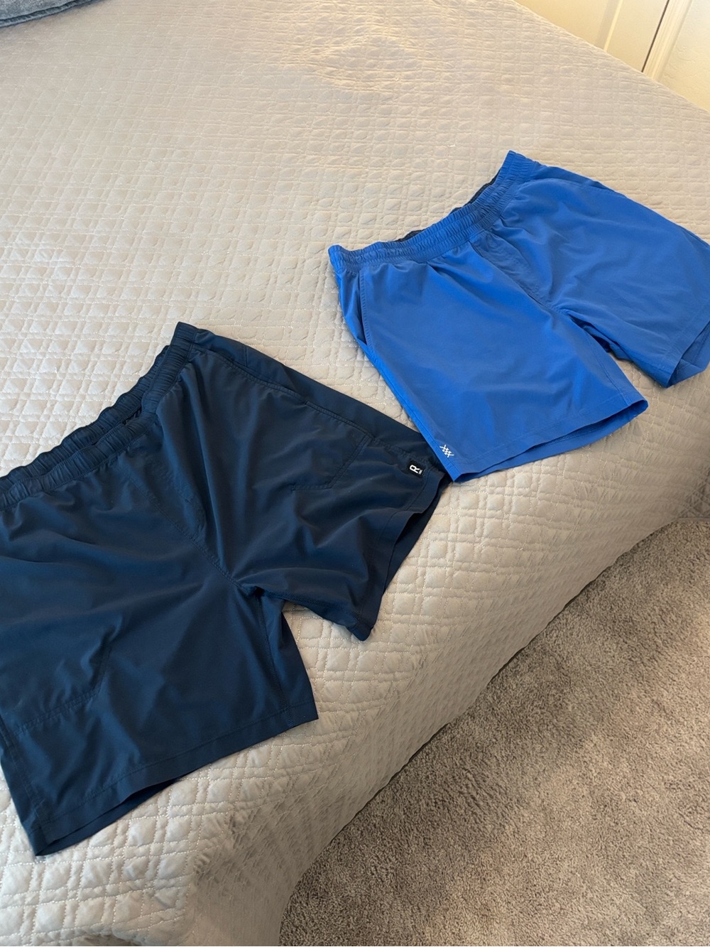 RHONE | Mens Blue Athletic Shorts BUY ONE GET ONE FREE - XL